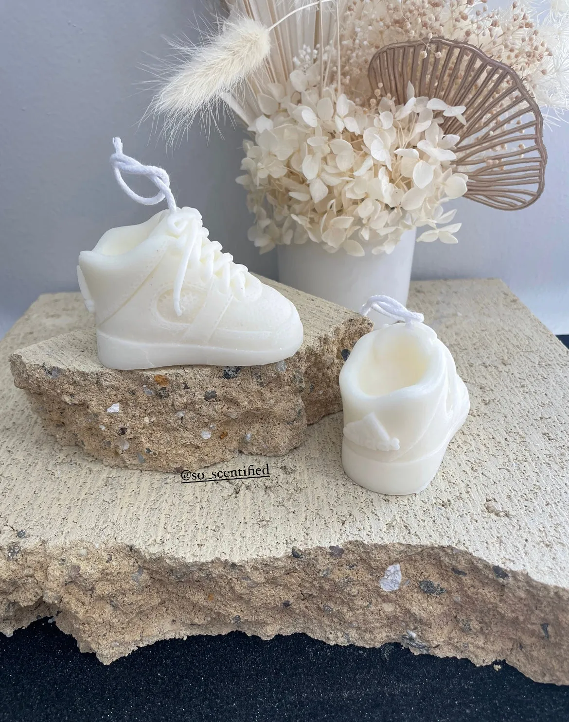 Baby Shoes Candle