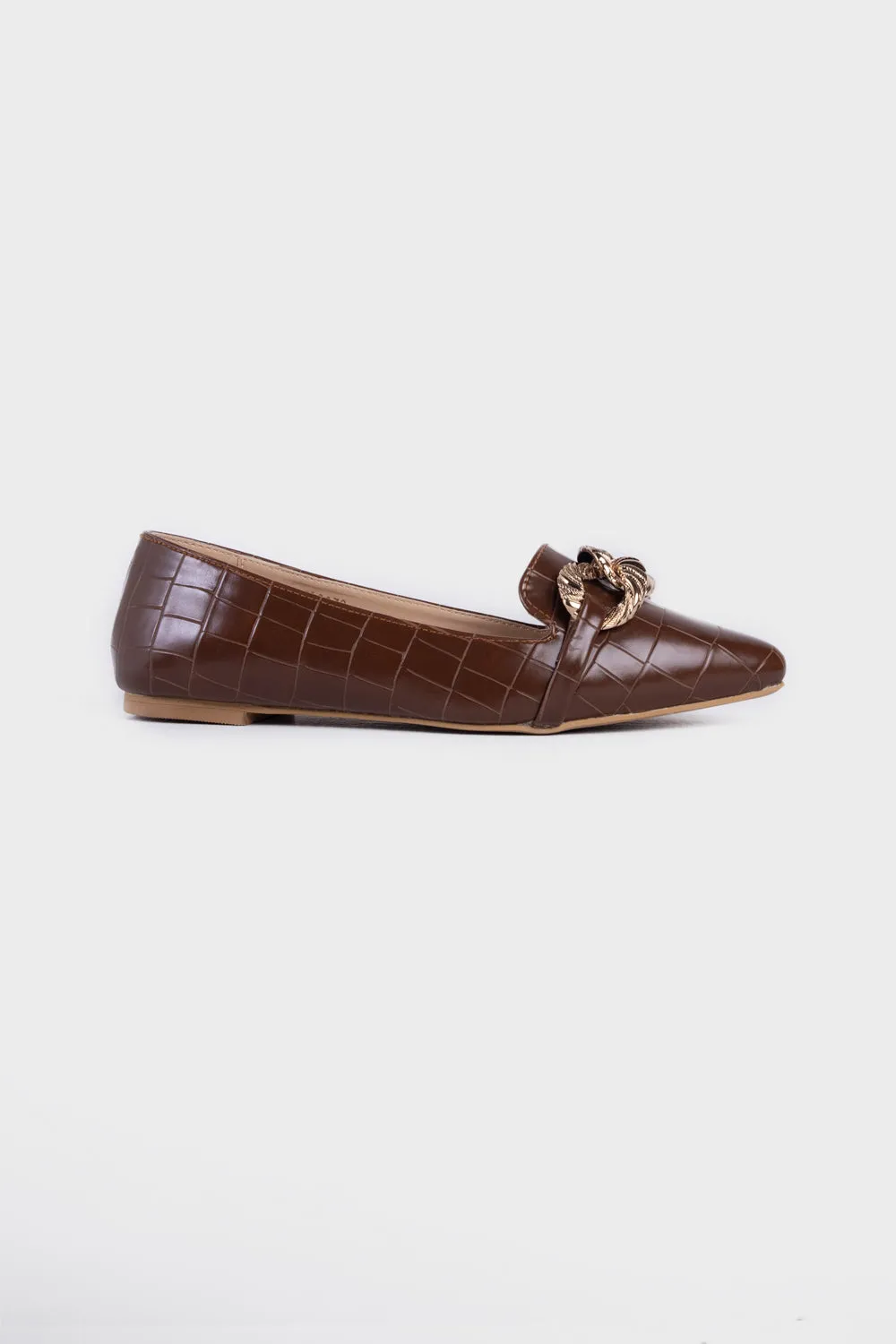 Brown Flats with Chain