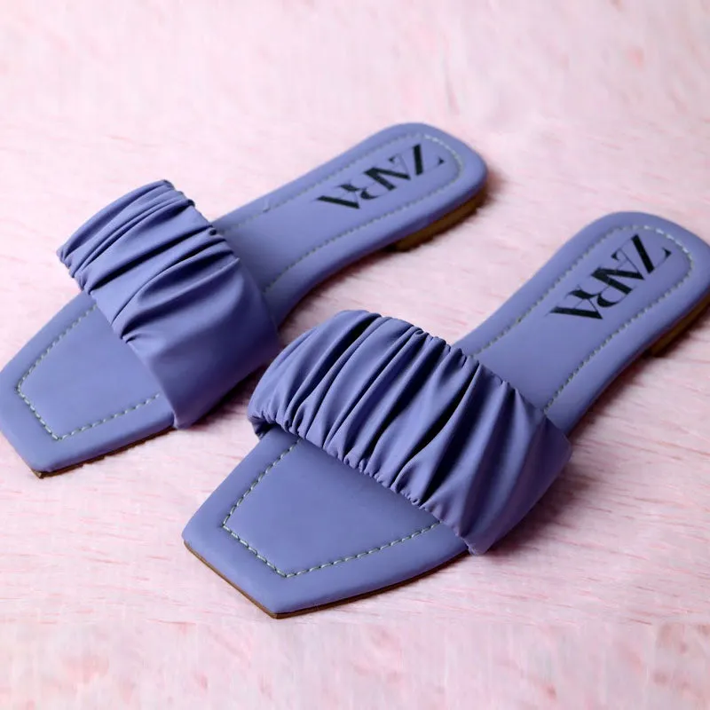 Chic Ruffle Flat Sandals for Women - Comfort and Style