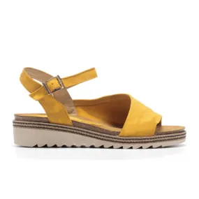 Dorking Espe D8540 Backstrap Sandal (Women) - Yellow Suede
