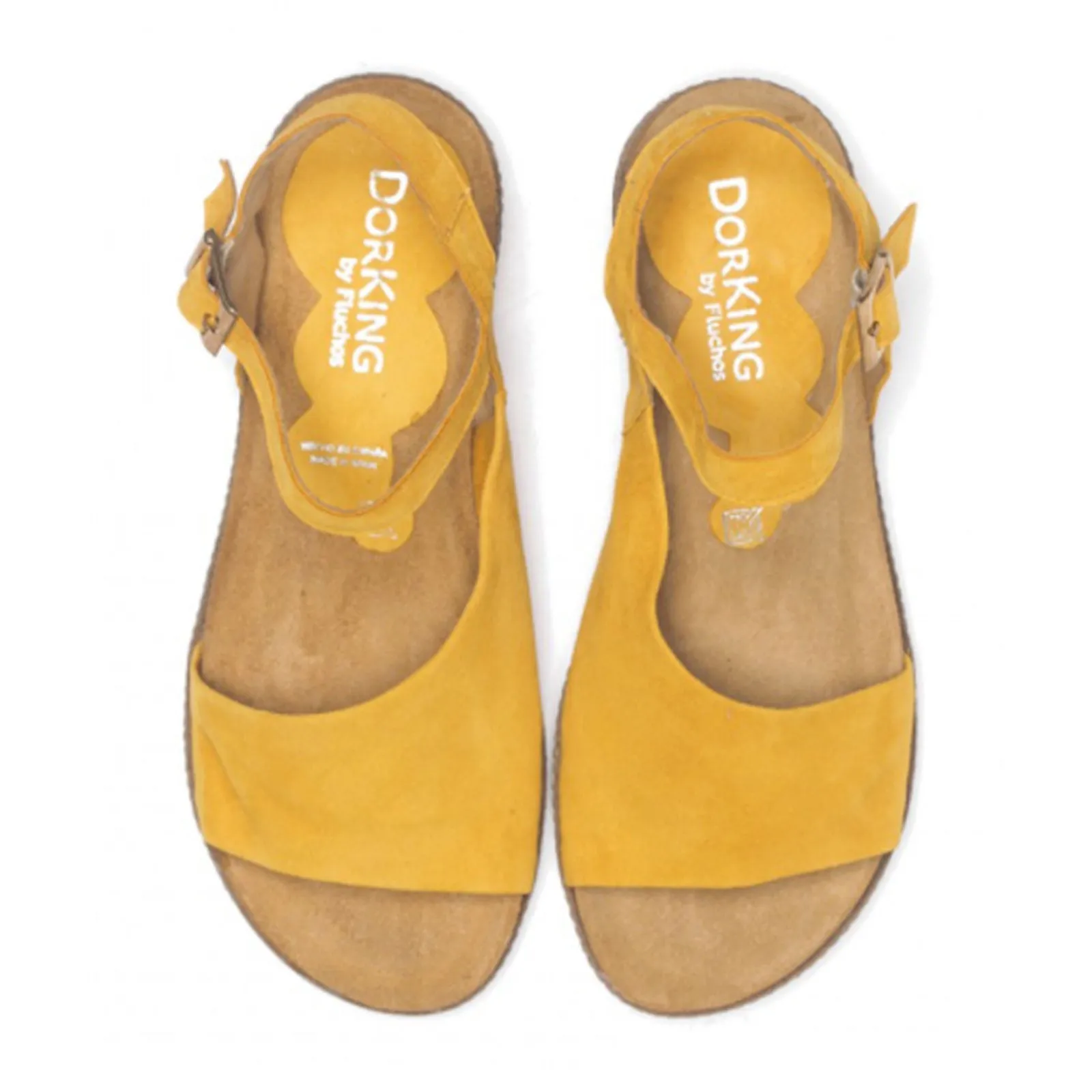 Dorking Espe D8540 Backstrap Sandal (Women) - Yellow Suede