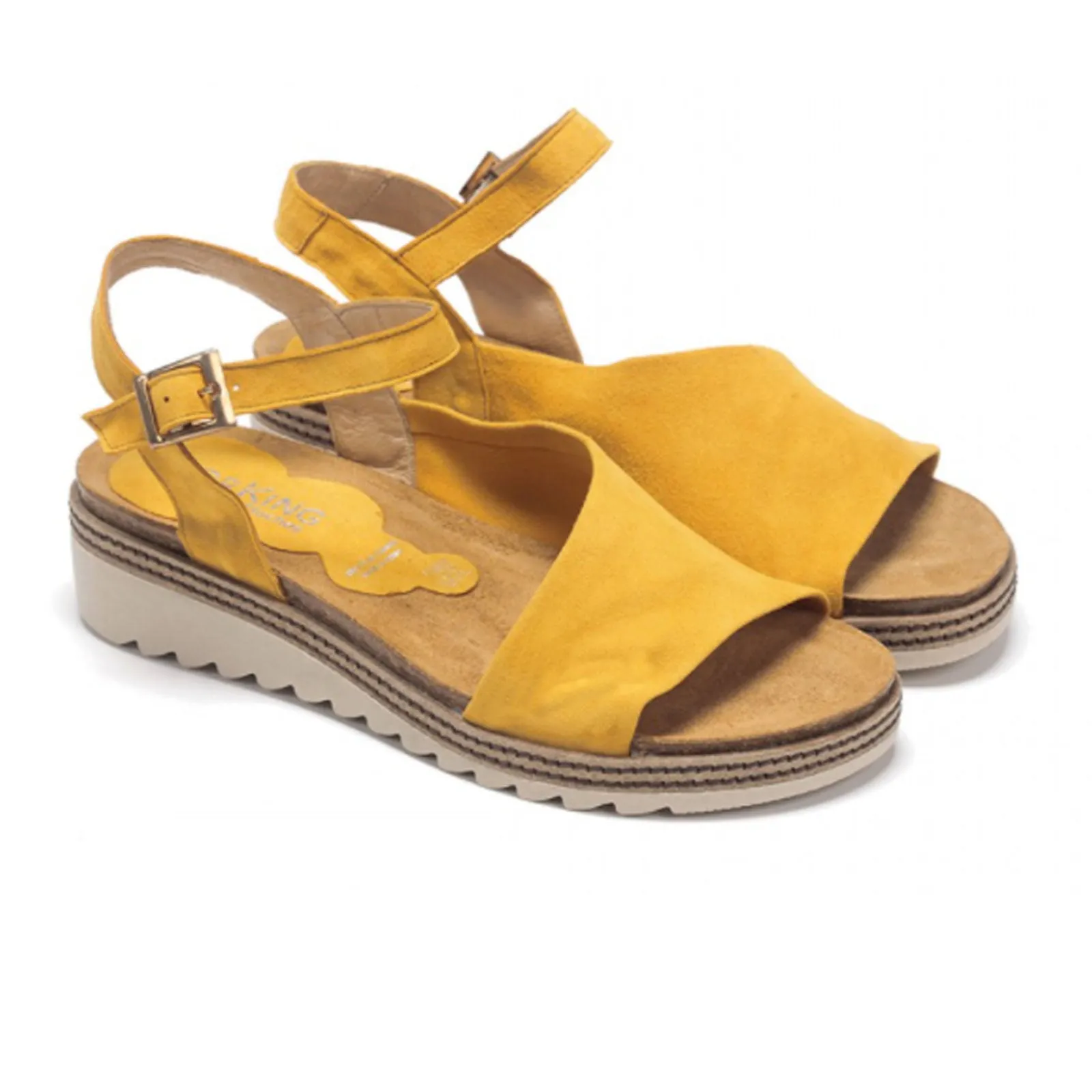 Dorking Espe D8540 Backstrap Sandal (Women) - Yellow Suede