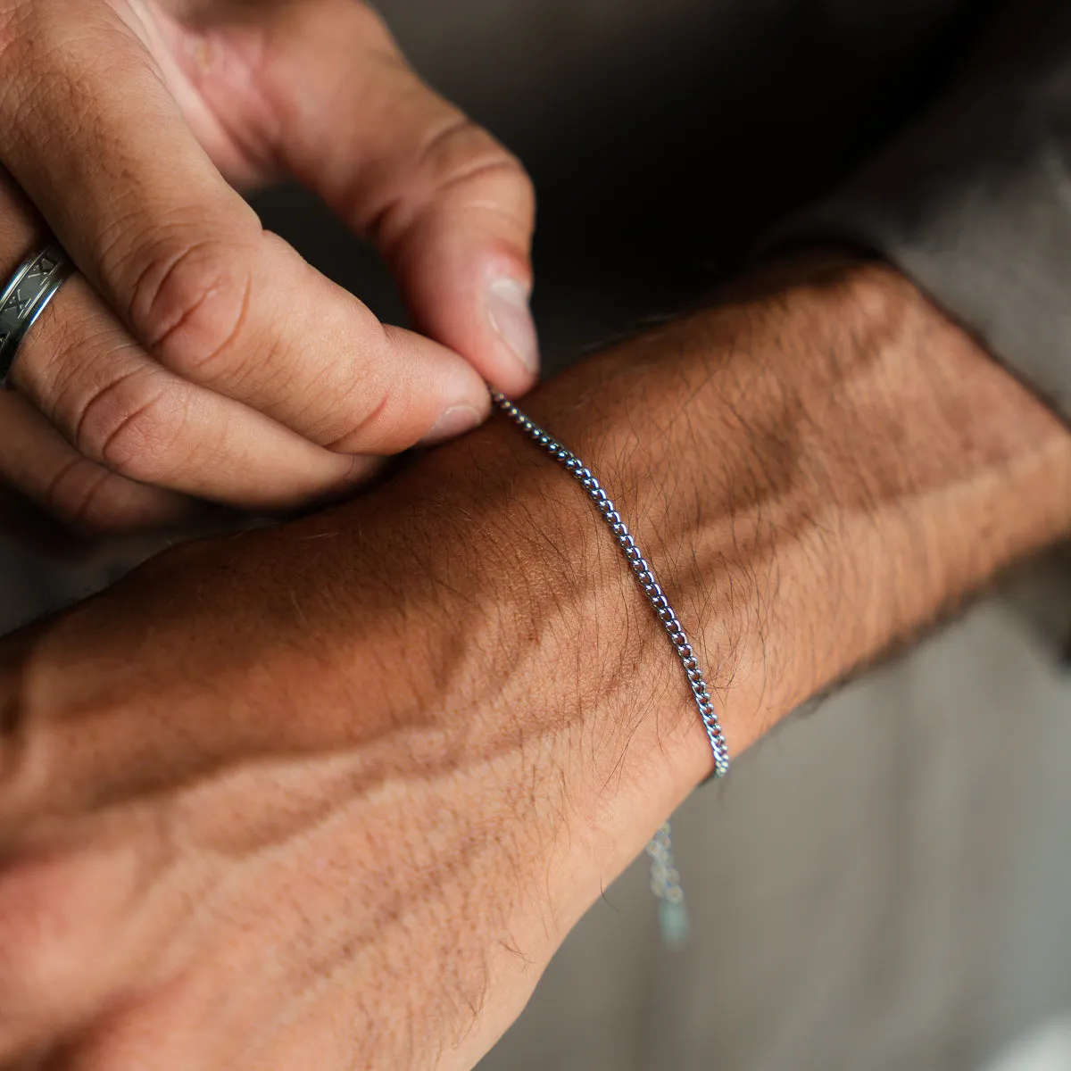 Minimal Chain Bracelet - Silver