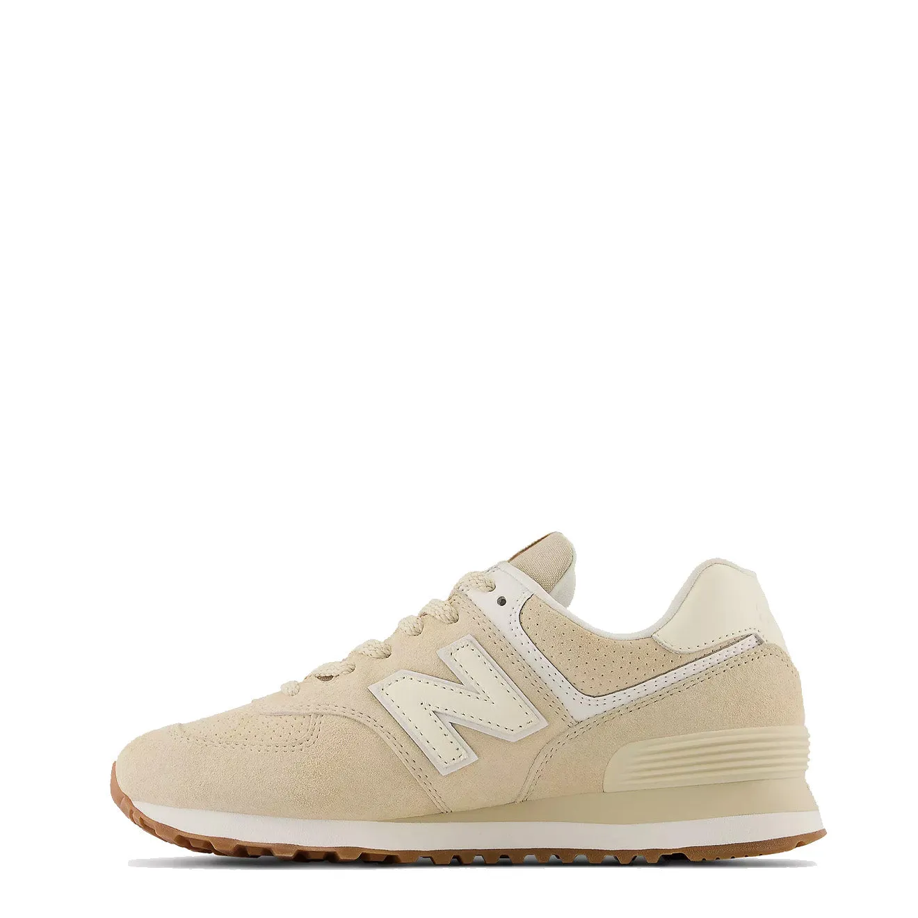 New Balance Womens 574 Trainers Sandstone / Angora