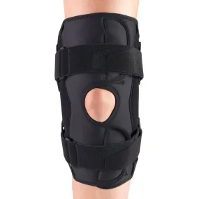 OTC Knee Stabilizer Wrap, Hinged Bars, Orthotex, Black