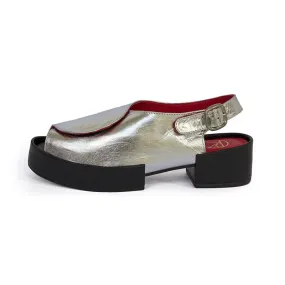Polly Slingback - Silver/Black