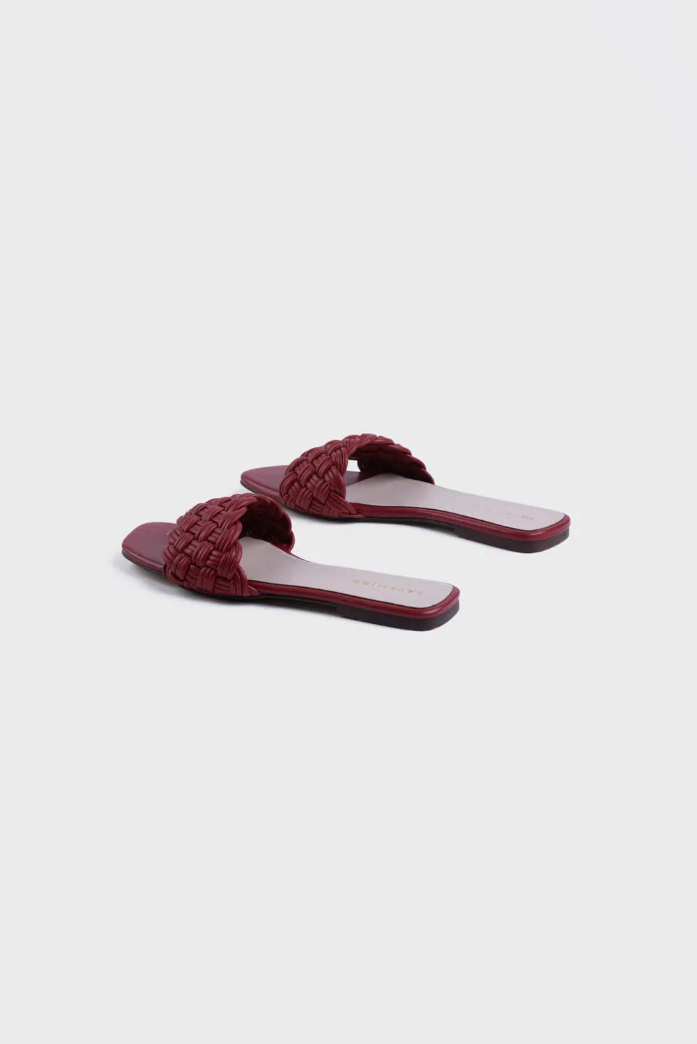 Red Textured Flats