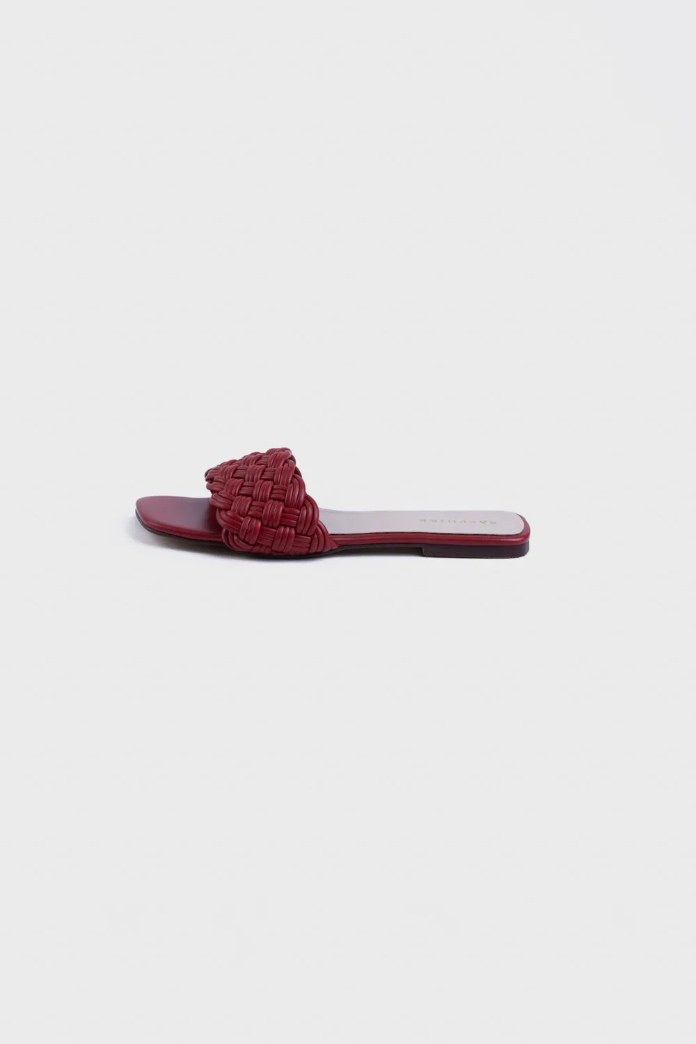 Red Textured Flats