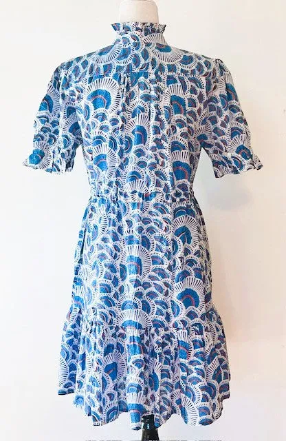 Short And Lively, Updated Block Print Cotton Dress