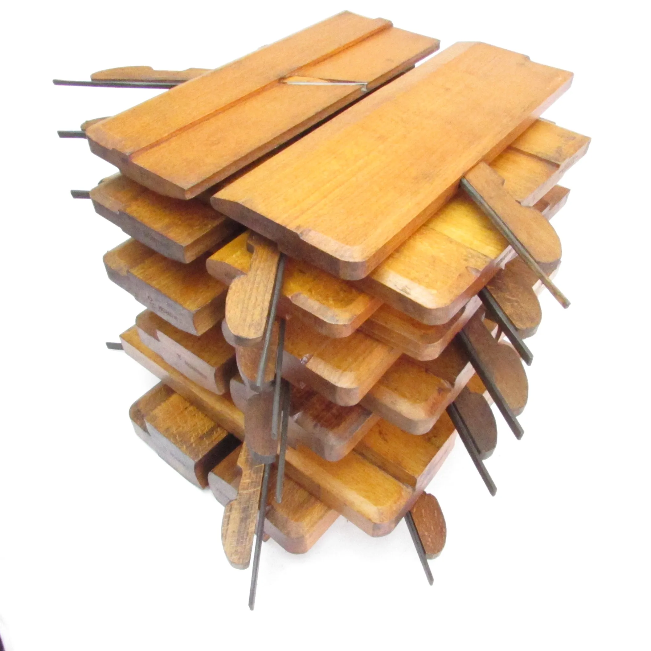 SOLD - Wm Marples Wooden Hollow and Rounds Planes - Half Set (Beech)