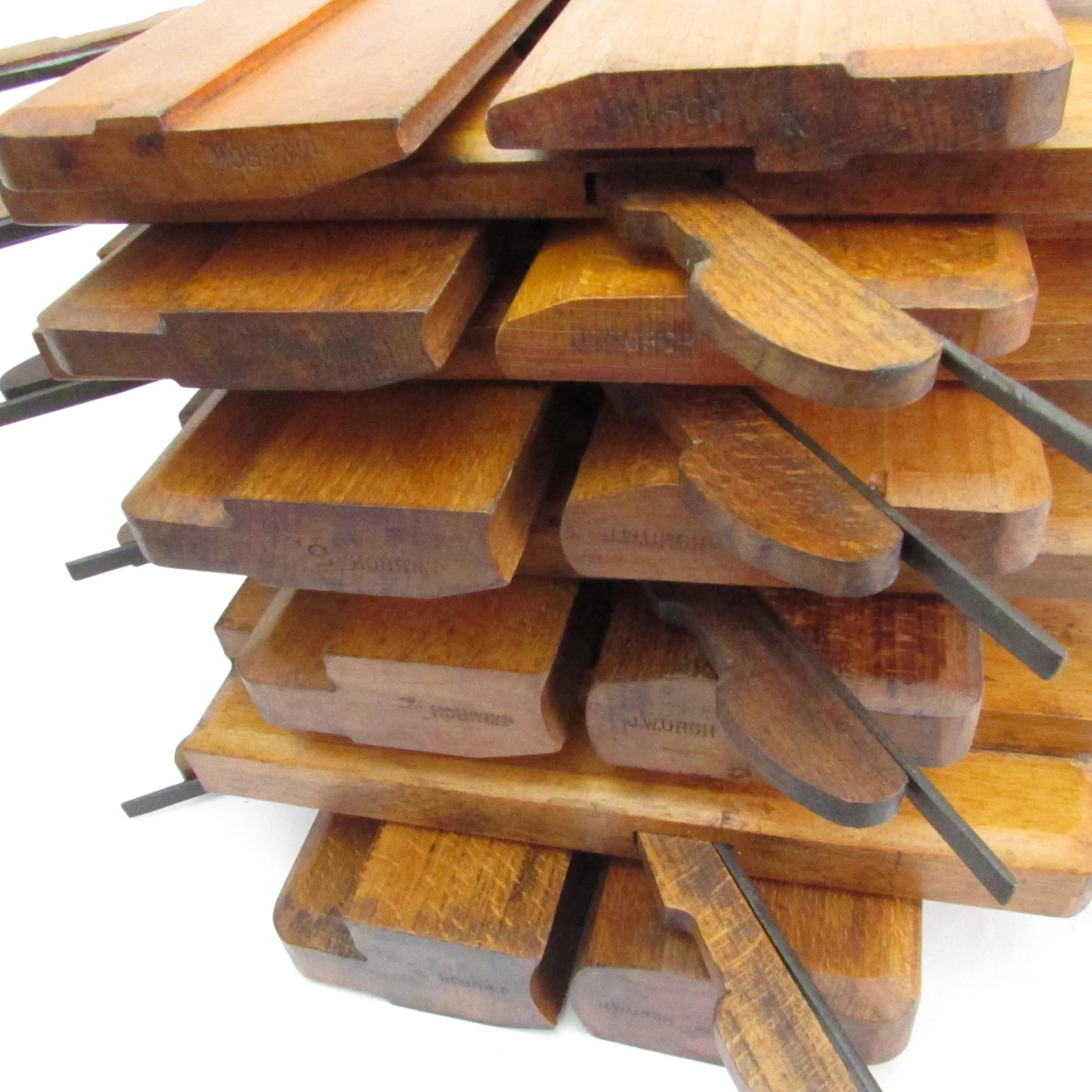 SOLD - Wm Marples Wooden Hollow and Rounds Planes - Half Set (Beech)