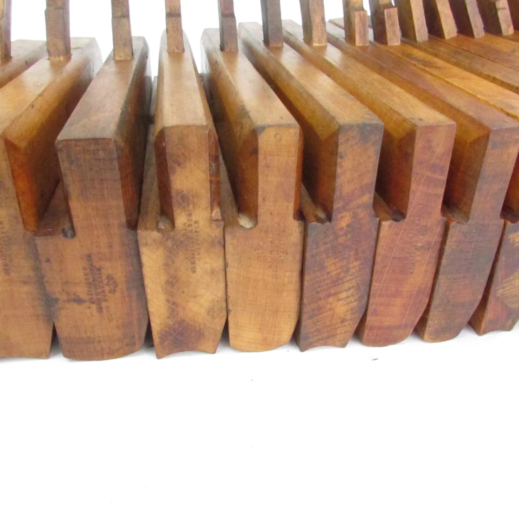 SOLD - Wm Marples Wooden Hollow and Rounds Planes - Half Set (Beech)