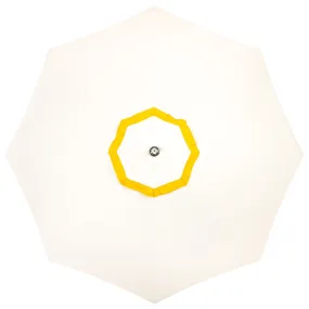 The Resort Market Umbrella - Octagon - Canopy 12' - Border Valance - Mimosa Yellow