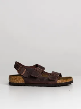 WOMENS BIRKENSTOCK MILANO OILED LEATHER REGULAR SANDALS  - CLEARANCE